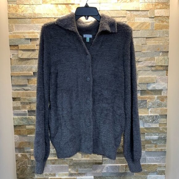 SUSINA Teddy Fleece Knit Cardigan - Picture 3 of 5